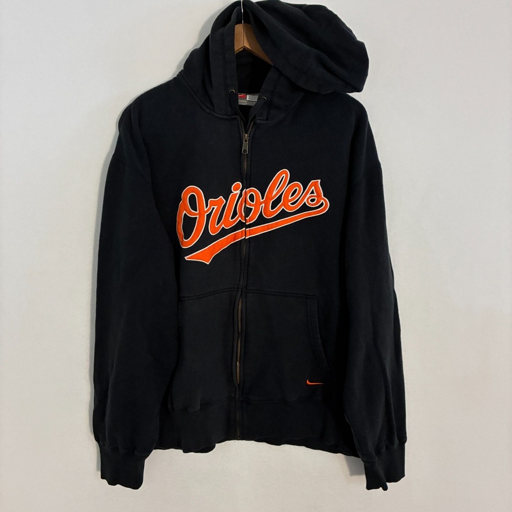 Baltimore Orioles Nike Hoodie Jacket Men's XL Embroidered Full Zip MLB Baseball